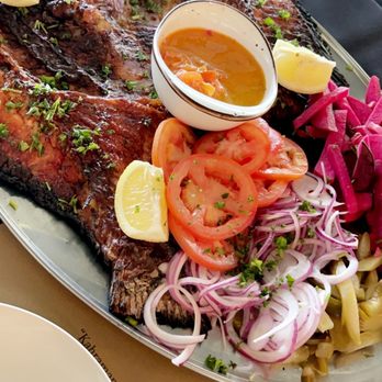 Kahramana Restaurant - Iraqi fish ( maskoof ) recommend it 100% - Middle Eastern Near Me - Upland, California