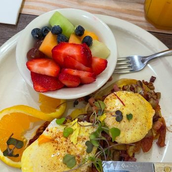 Eggscellent - Butcher benny with a side of Fruit! - Breakfast & Brunch Near Me - Las Vegas, Nevada