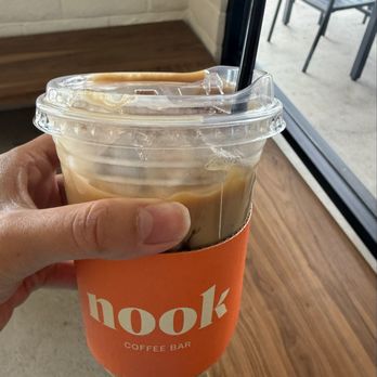 Nook Coffee Bar - Iced vanilla latte with almond milk - Coffee & Tea Near Me - La Palma, California