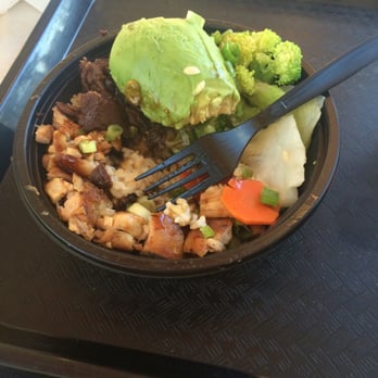 WaBa Grill - Number 18. Half and half with veggies and avocado - Fast Food Near Me - Downey, California WaBa Grill - Number 18. Half and half with veggies and avocado - Fast Food Near Me - Downey, California
