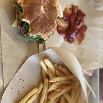 Craft Burger By Shane - Green Mille and fries dusted with spice. - Burgers Near Me - Suwanee, Georgia