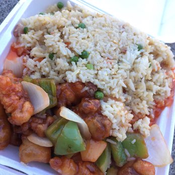 China Delights - Luncheon Special (S&S Pork w/ Fried Rice) - $7 - Cantonese Near Me - Pinole, California China Delights - Luncheon Special (S&S Pork w/ Fried Rice) - $7 - Cantonese Near Me - Pinole, California