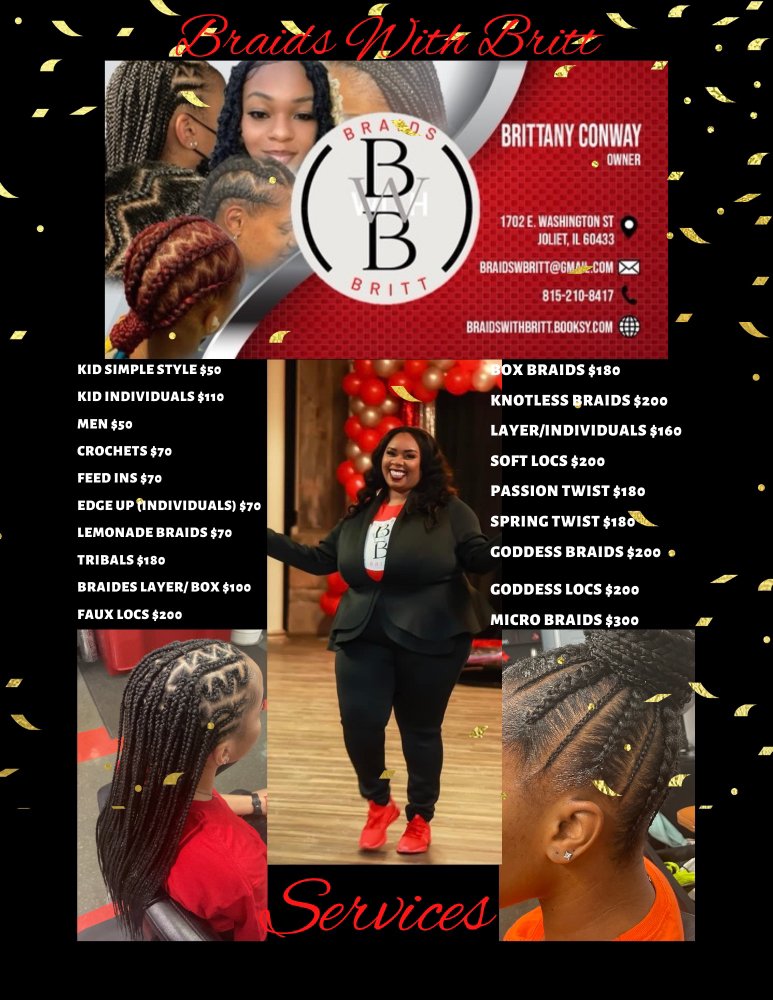 BRAIDS WITH BRITT Updated September 2024 Request an Appointment