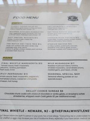 Menu photo 1 The Final Whistle Newark, NJ Menu photo 1 The Final Whistle Newark, NJ