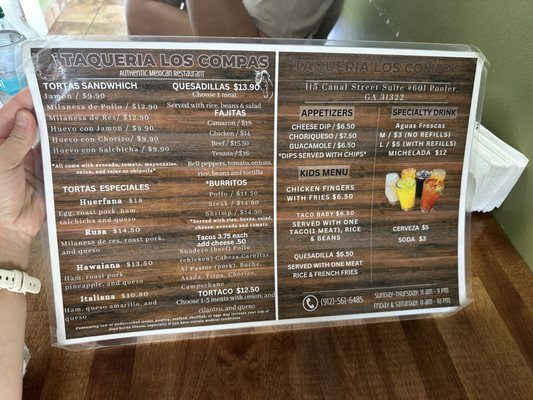 Menu photo 3 Taqueria Los Compas Pooler, GA Menu photo 3 Taqueria Los Compas Pooler, GA