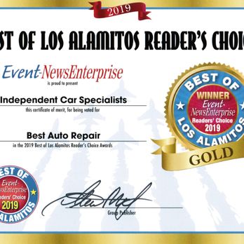Independent Car Specialists - Voted BEST AUTO REPAIR in Los Alamitos, CA for 2019 - Auto Repair Near Me - Los Alamitos, California Independent Car Specialists - Voted BEST AUTO REPAIR in Los Alamitos, CA for 2019 - Auto Repair Near Me - Los Alamitos, California