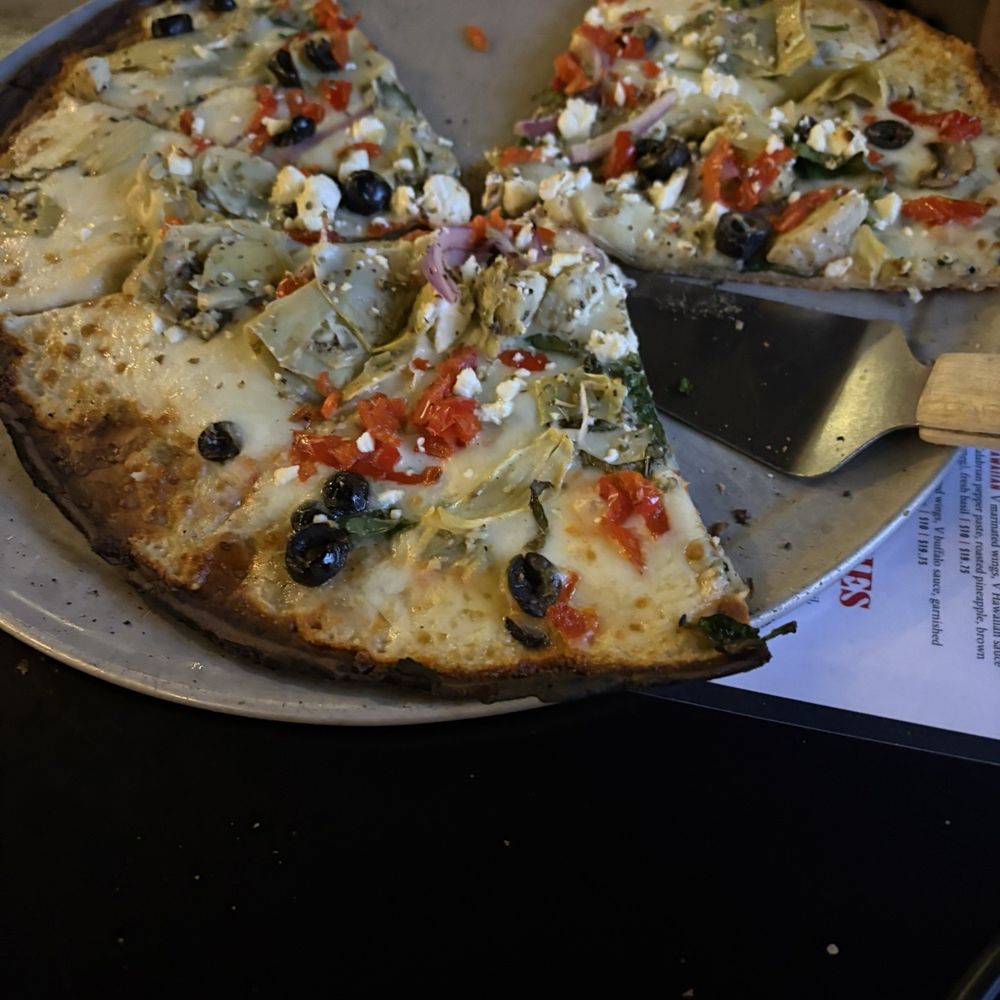 V Pizza - Mediterranean on cauliflower crust - Pizza Near Me - Cary, North Carolina V Pizza - Mediterranean on cauliflower crust - Pizza Near Me - Cary, North Carolina