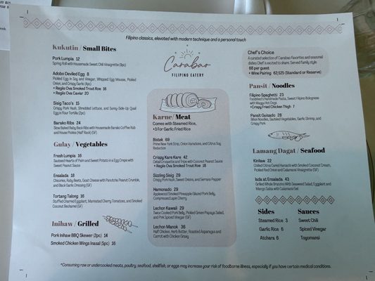 Menu photo 4 Carabao Napa, CA Menu photo 4 Carabao Napa, CA
