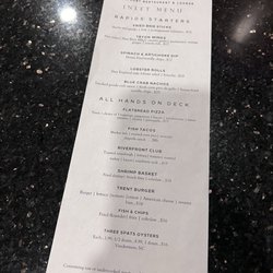 Confluence Restaurant and Lounge - Menu