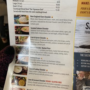 Pike Place Chowder - 2/22/20: menu - Seafood Near Me - Seattle, Washington