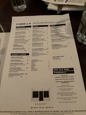 Menu photo 2 Fiorella - Sunset San Francisco, CA Menu photo 2 Fiorella - Sunset San Francisco, CA