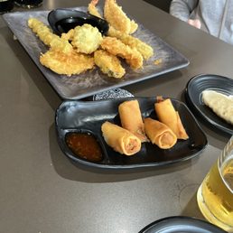 Tempura and Spring Roll