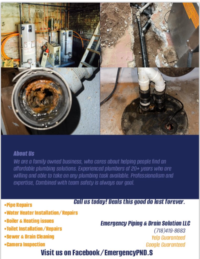 Slide of Emergency Piping & Drain Solution