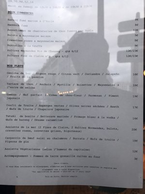 Menu photo 3 Fichon Paris, 75 Menu photo 3 Fichon Paris, 75