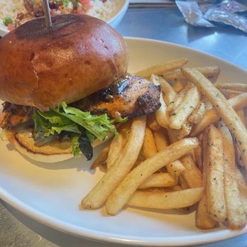 California Fish Grill - Salmon burger - Seafood Near Me - Brea, California California Fish Grill - Salmon burger - Seafood Near Me - Brea, California
