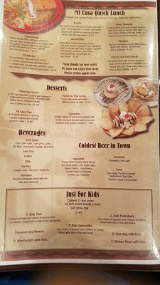 Menu photo 5 Mi Casa Restaurant Riverview, FL