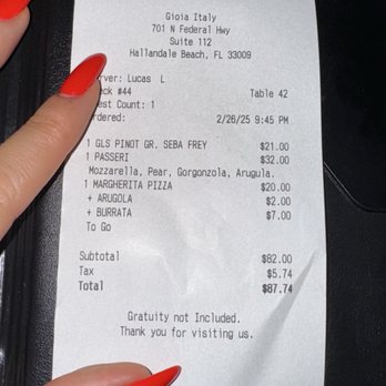 Gioia Italy - Pizza Near Me - Hallandale Beach, Florida Gioia Italy - Pizza Near Me - Hallandale Beach, Florida