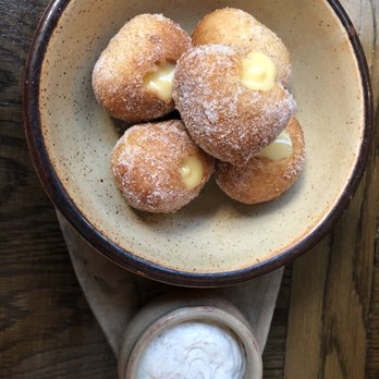 The Harwood Arms - The lemon donuts with earl grey cream. So yummy - Gastropubs Near Me - London, XGL The Harwood Arms - The lemon donuts with earl grey cream. So yummy - Gastropubs Near Me - London, XGL
