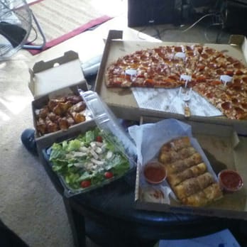 Benito's Pizza Royal Oak - Benito's huge pizza...hot wings..parmesan bread and chicken Caesar salad....yummy - Pizza Near Me - Royal Oak, Michigan Benito's Pizza Royal Oak - Benito's huge pizza...hot wings..parmesan bread and chicken Caesar salad....yummy - Pizza Near Me - Royal Oak, Michigan
