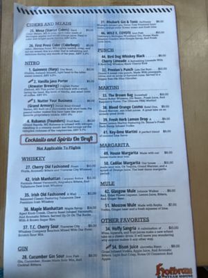 Menu photo 5 Hofbrau Interlochen, MI