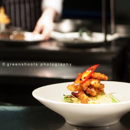 Chilli Squid, Thai herb & noodle salad.