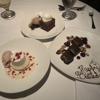 Canoe - The Flat White, Tres Leches Cake, and Rocky Road desserts. - New American Near Me - Atlanta, Georgia