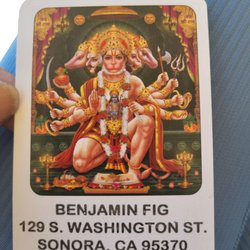 Benjamin Fig - The business card and address :)
