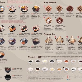 Meet Fresh - Menu. Seen 7/2025 - Desserts Near Me - San Diego, California