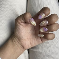 Nails extensions and moderate design