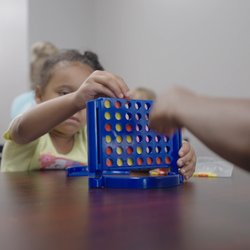 Lava Quest - There's more to do than the floor -- settle in for a round of Connect Four or other games between crossings