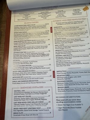 Menu photo 3 Four65 Woodfire Bistro Bar Highlands, NC