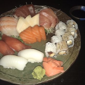 Bonsai Sushi - Sashimi Deluxe, Eel and Tuna roll and two pieces of Tuna and White Fish. - Sushi Bars Near Me - Wesley Chapel, Florida Bonsai Sushi - Sashimi Deluxe, Eel and Tuna roll and two pieces of Tuna and White Fish. - Sushi Bars Near Me - Wesley Chapel, Florida