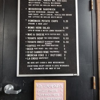 Dad's Luncheonette - Menu and kids menu - New American Near Me - Half Moon Bay, California Dad's Luncheonette - Menu and kids menu - New American Near Me - Half Moon Bay, California