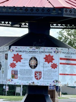 Worlds Largest Hand Painted Czech Egg by null