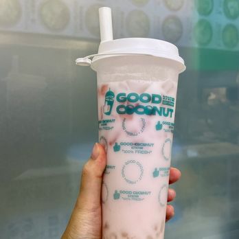 Good Coconut - Watermelon Coconut Milk ($7.58) - Bubble Tea Near Me - Flushing, New York
