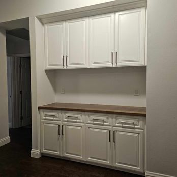 Wood Crafters - Custom hallway cabinets with walnut countertop - Cabinetry Near Me - Costa Mesa, California Wood Crafters - Custom hallway cabinets with walnut countertop - Cabinetry Near Me - Costa Mesa, California