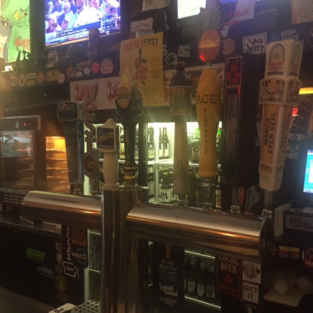 Fong's Pizza - Pics of bar, beer and crab Rangoon. - Pizza Near Me - Des Moines, Iowa