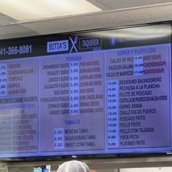 Bitia's Taqueria - Menu 7/25