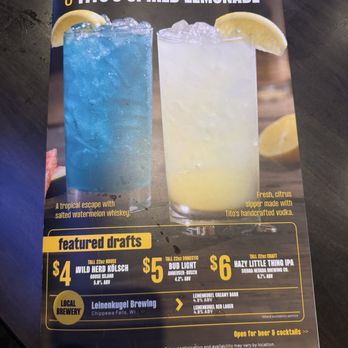 Buffalo Wild Wings - Drink menu - Chicken Wings Near Me - Apple Valley, Minnesota
