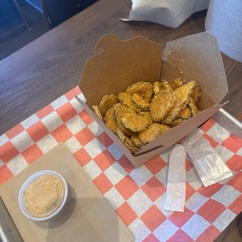 HCK Hot Chicken - Side Fried Krinkle Kut Pickles - Chicken Wings Near Me - Fort Worth, Texas