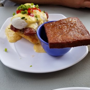 Biscuit Head - Cajun Benedict with a side of andouille sausage - Cafes Near Me - Asheville, North Carolina Biscuit Head - Cajun Benedict with a side of andouille sausage - Cafes Near Me - Asheville, North Carolina