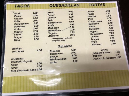 Menu photo 1 Taco Time Lexington, KY