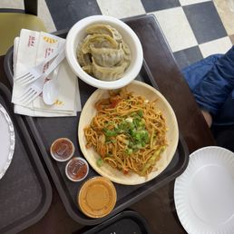 Veggie Momo, Chicken Noodles Veggie Momo, Chicken Noodles