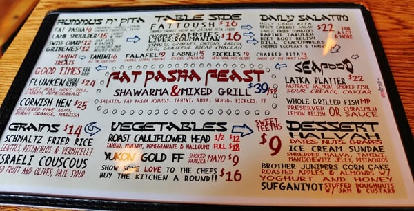 Menu photo 8 Fat Pasha Toronto, ON