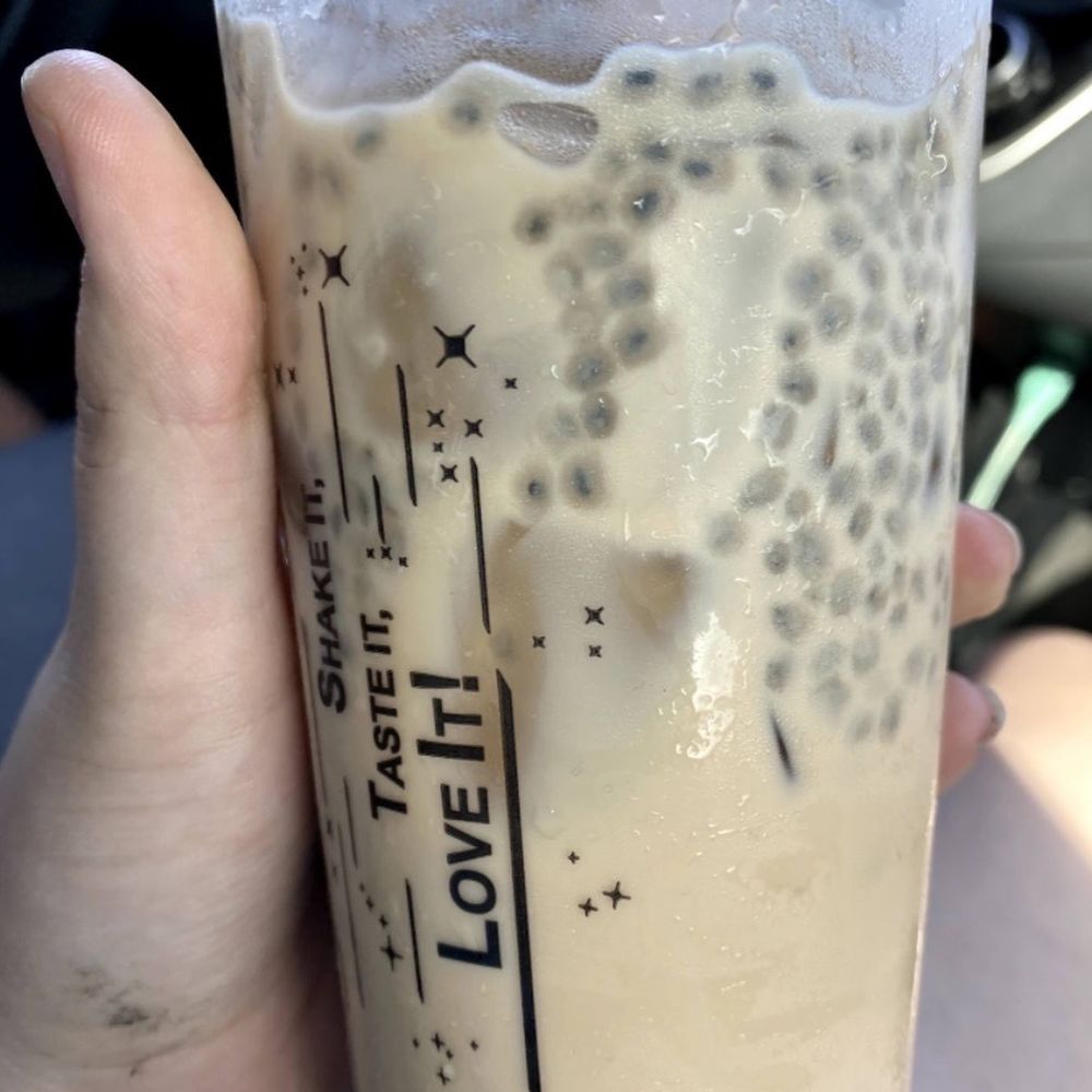 Tealicious Cafe - Rainbow drink with all the sinkers - Bubble Tea Near Me - San Antonio, Texas