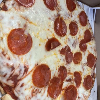Casey's Pizza & Sub Shop - Medium pepperoni with Patio thin crust - Pizza Near Me - Port Huron, Michigan Casey's Pizza & Sub Shop - Medium pepperoni with Patio thin crust - Pizza Near Me - Port Huron, Michigan