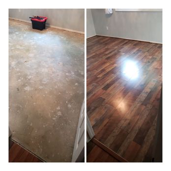 Fix it Solutions - During and after picture of hardwood flooring project. - General Contractors Near Me Fix it Solutions - During and after picture of hardwood flooring project. - General Contractors Near Me