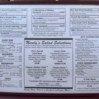 Nicely's - Nicely's Restaurant: menu - American Near Me - Lee Vining, California