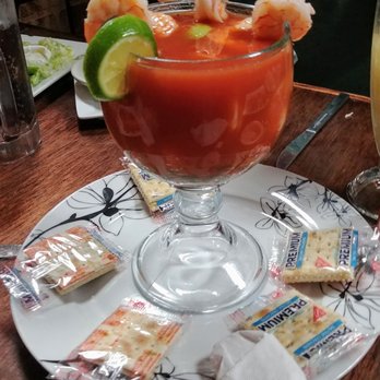 El Veracruz - Shrimp cocktail large, unfortunately the shrimp were badly overcooked - Mexican Near Me - Corinth, Mississippi