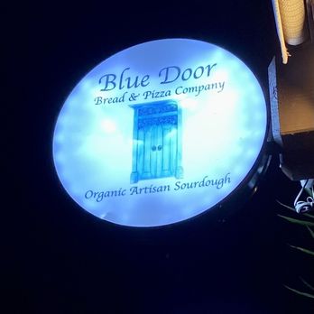 Blue Door Bread Company - 09.09.22 signage by night - Bakeries Near Me - Kihei, Hawaii